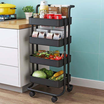 3-Tier Rolling Storage Trolley for Kitchen