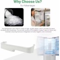 Refrigerator Door Bin Shelf White ABS Plastic