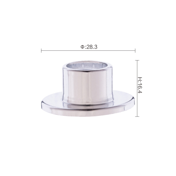 Shiny silver color parfum aluminum collars for pump
