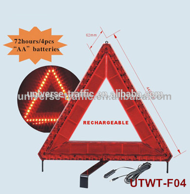 flashing light warning triangle