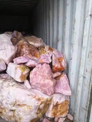 Rose quartz small block
