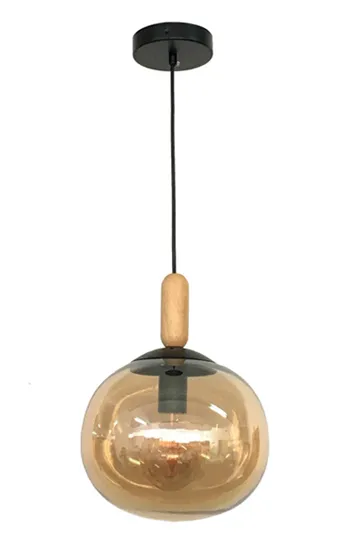 E27 lamp holder glass morden pendant lamp