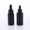 30ml Black Essential Oil Bottle 30ml 40ml glass dropper bottle for serum Factory