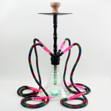 Multi hose aluminum hookah shisha 4 hose chicha nargile hookahs