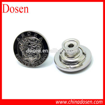 garment accessories button,alloy shiny gunmetal button,alloy button