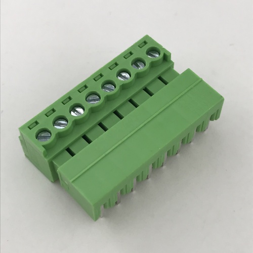 Bloco de terminais de 8 vias de montagem de PCB de passo de 3,5 mm