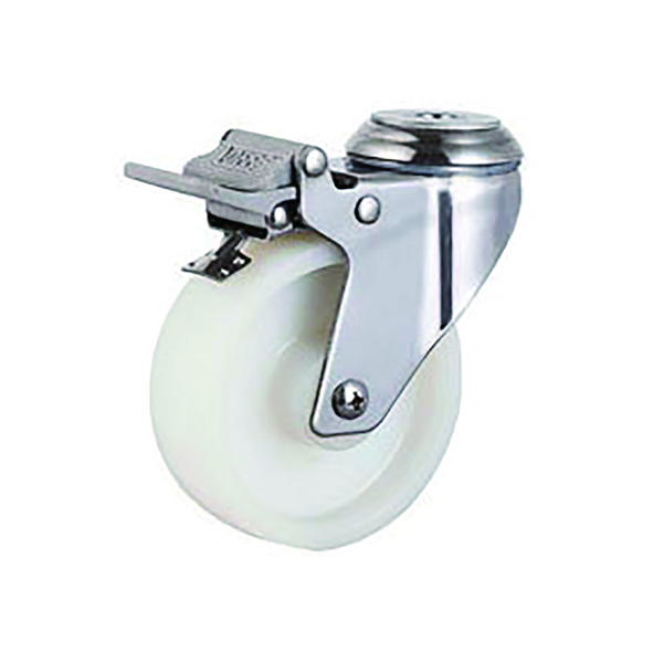 Medium Duty Hole Brake Stainless Steel Caster