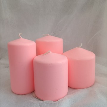 Best Price Pink Colorful Pillar Candles Paraffin Wax