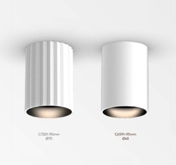 ECOJAS C6591/C7201 COB Cylinder Adjustable Aluminum Decorative Ceiling Light