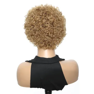 XCCOCO Wholesale P4/27 Color Short Human Hair Wigs Short Pixie Cut Lace Wig Cheap Pixie Curls Short Wigs For Black Women