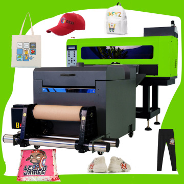 A3 Pakaian Printer t Shirt Digital DTF Printer dengan mesin pengocok bubuk