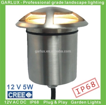 12 volt 5 watt led driveway lights with two hatch