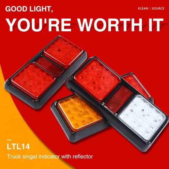 12V/24V LED Rear Tail Light Brake Indicator Signal Lamp For Trailer Truck Lorry Van