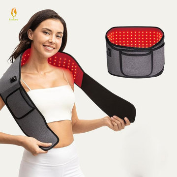 Portable Red Light Therapy Wrap Belt with Remote Control (Battery Not Included) for Back and Waist Muscle Relaxation