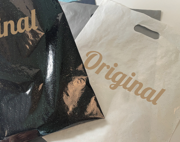 Factory Wholesale Customized Printing PE Die-cut Plastic Shopping Bags & Tote Bags