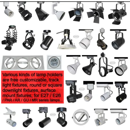 E11 Japanese Track Light Holder for E11 Socket Bulbs