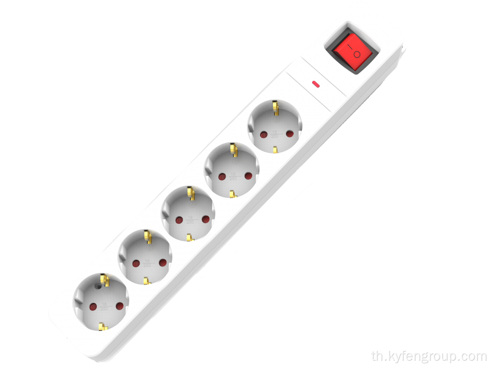 แถบพลังงานทางออกของเยอรมนี 5 พร้อมการป้องกันโอเวอร์โหลด