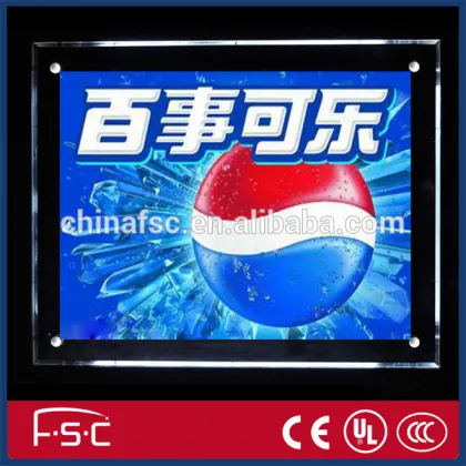 Smart lighting advertising led crystal light box