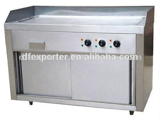 vertical electric griddle(flat plate) JSEH-88,Electric griddle with cabinet