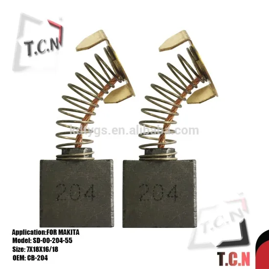 CB-204 Pure Graphite Carbon Brushes for Electric Drill Power Tools