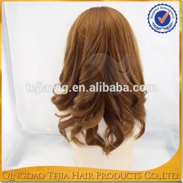 Best quality red invisible skin top jewish kosher european wigs