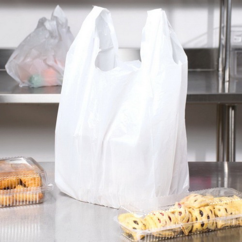 Yellow Poly Tube Bags with Gusset Grocery Bags Manufacturing