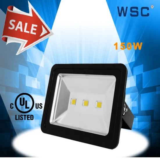 CE UL(E478647) listed warm white 150w cob led floodlight MeanWell driver