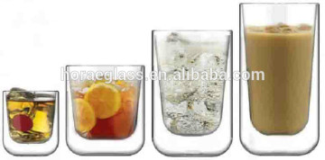 Espresso glass coffee cup/ glassware/drinkware/ tea cup cold brew coffee double wall borosilicate