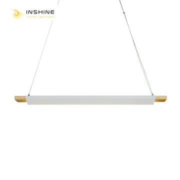 Wooden Rectangular Pendant Light