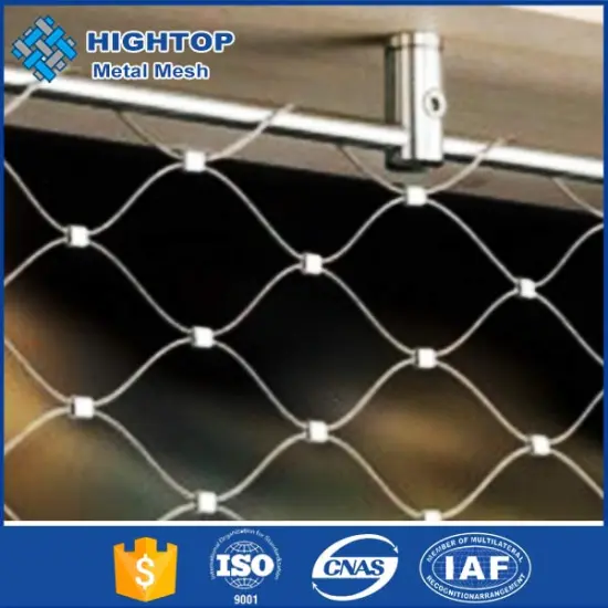 Custom Manufactured Stainless Steel Flexible Rope Mesh / Cable Mesh
