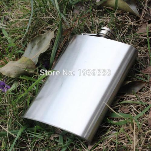 10pcs/lot Whisky 8oz(225ml) Stainless Steel Pocket Hip Flask Gin Alcohol Wine Wedding Party Bar Drink Bottle Liquor