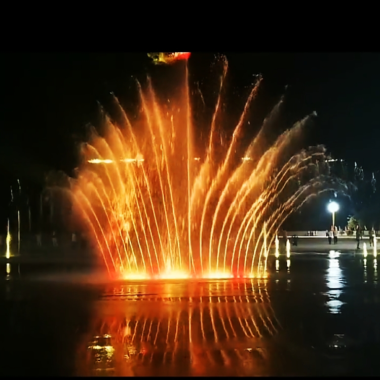 Water underground music dancing fountain outdoor