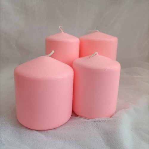Best Price Pink Colorful Pillar Candles Paraffin Wax