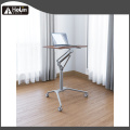 Mobile Height Adjustable Rolling Sit Stand Workstation Desk