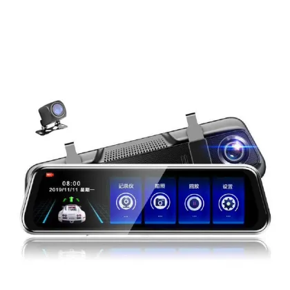 9.66 Inch High-Definition Rearview Mirror Car Dash Cam Recorder