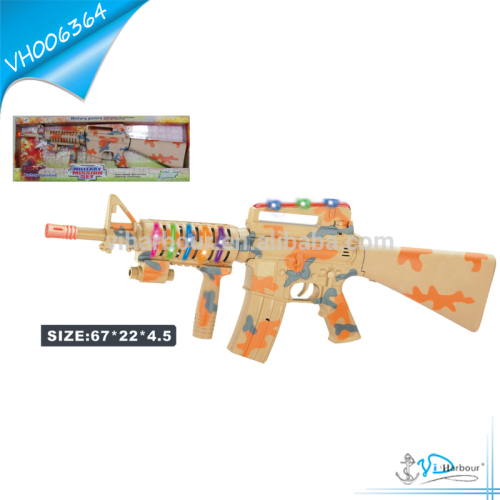 Vibrating BO Gun Toy with Music and Flashing light for Children