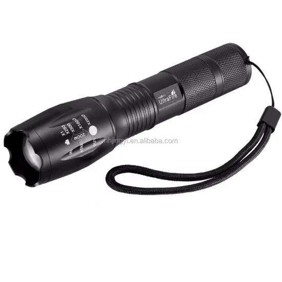 High-Quality 18650 Battery 10W LED Zoomable Waterproof & Shockproof Flashlight with USB Charging - Ideal for Camping