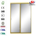 Glass Over Wood Raised Panel Cafe Door