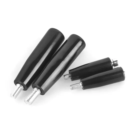 Wholesale Bakelite Plastic Handles: Black Threaded Revolving Crank Handles