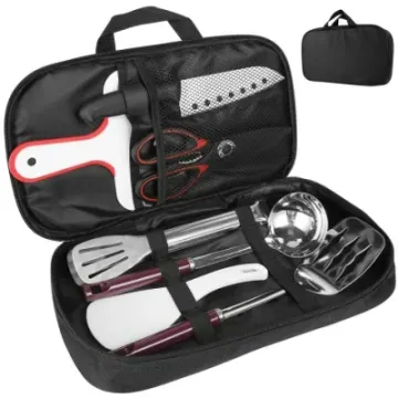 Promotion Travel Kitchen Utensil Organizer Water Resistant Backpacking Camping Cookware Storage Bag