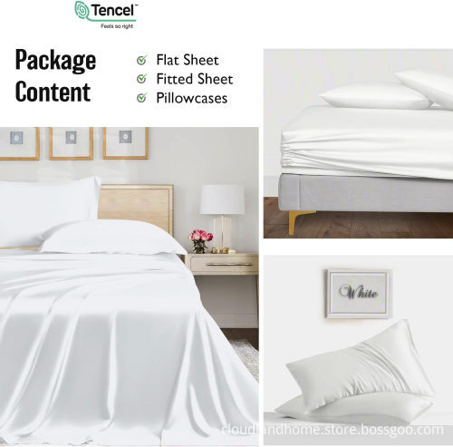 100% Tencel Bed Sheet Set by Lenzing - Cloudland Tencel Bedding