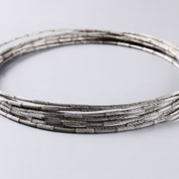 Diamond wire loop ring