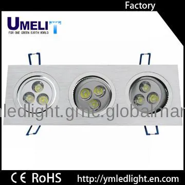 rectangular recessed ceiling light