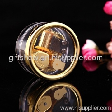 Photo Frame Round Box Music Box Music Box Placed Photos Creative Gift 