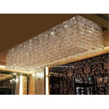 Luxurious Square K9 Crystal Hotel Lighting