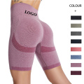 Gym Kvinnors Skinny Seamless Yoga Shorts Custom