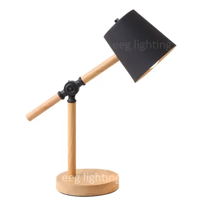 Nordic Modern Wooden Desk Lamps | LED Reading Table Lamps