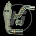 Pitpipes de escape sin gato de alto flujo para Mercedes Benz A35 W177 CLA35 C118 AMG Downpipe