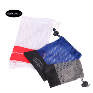 Cosmetic mesh bag pouch with custom logo