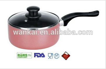 Yongkang easy-clean pink aluminum cheap sauce pan milk pot